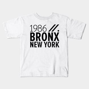 Bronx NY Birth Year Collection - Represent Your Roots 1986 in Style Kids T-Shirt